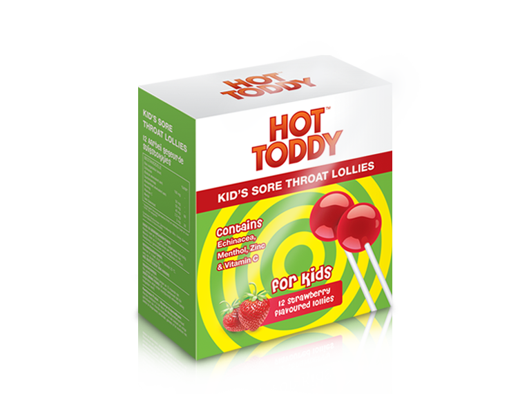 HOT TODDY™ Kids Sore Throat Lollies